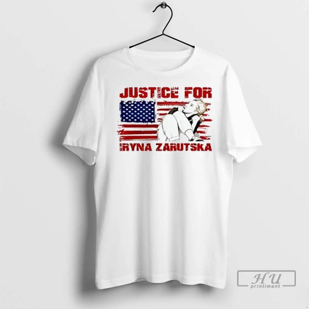 Officials Iryna Zarutska Justice For Her Usa Flag Graphic T Shirts Unisex , , , Long Sleeve Tee