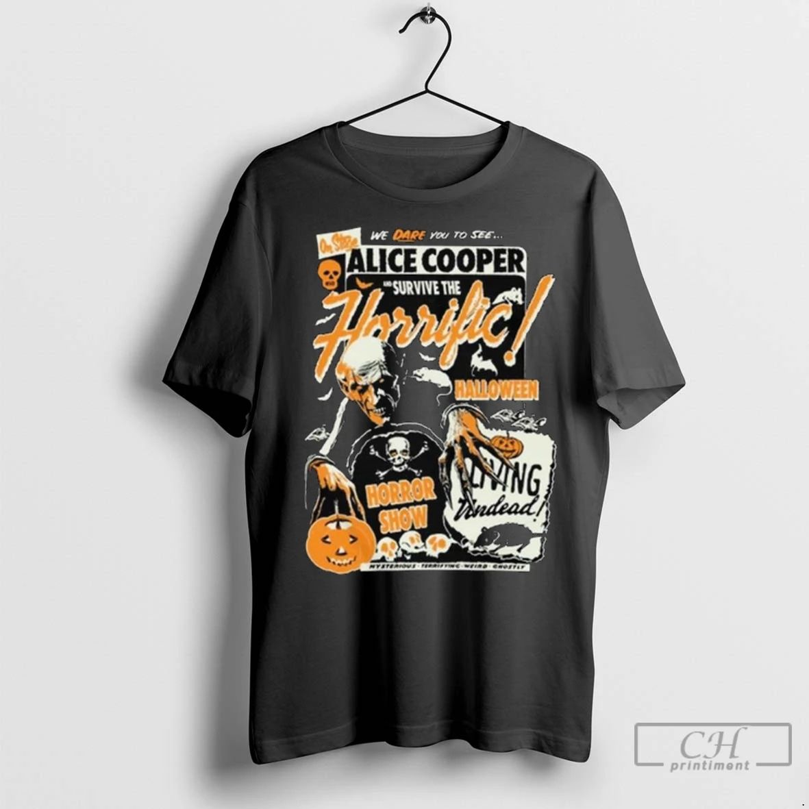 Premium Alice Cooper On Stage Alice Cooper And Survive The Horrific Long Sleve Unisex , , , Long Sleeve Tee