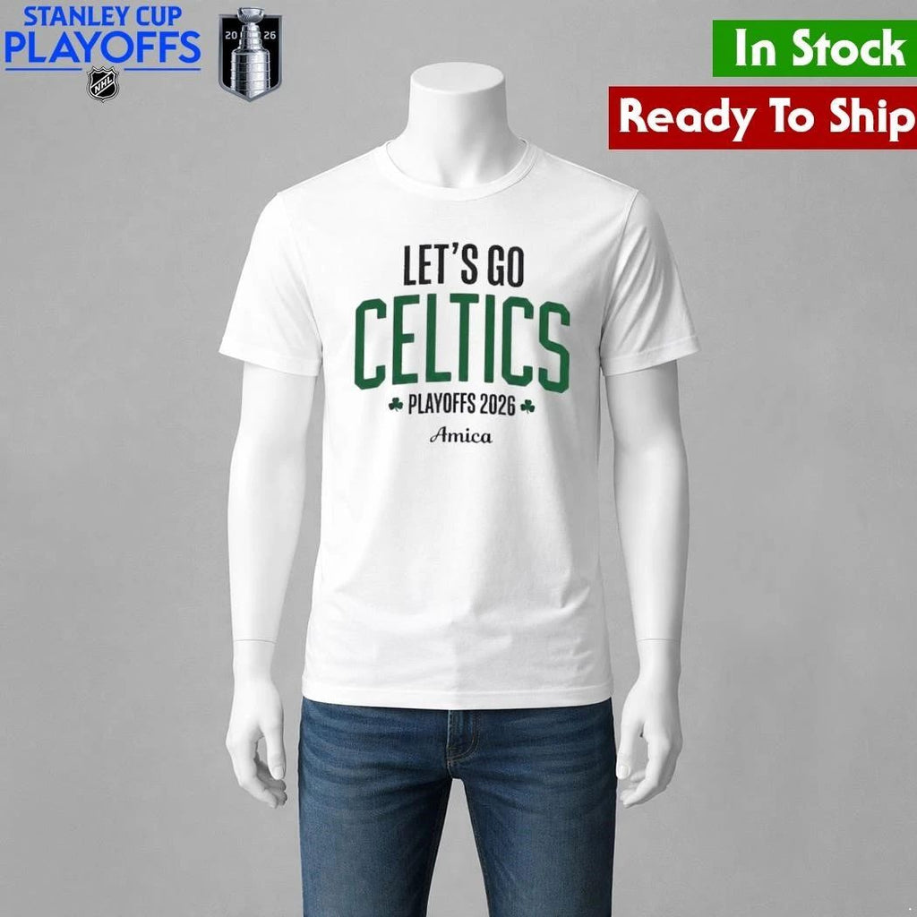 Boston Celtics Let’s Go Celtics Basketball Playoffs 2026 Shirt Unisex , , , Long Sleeve Tee