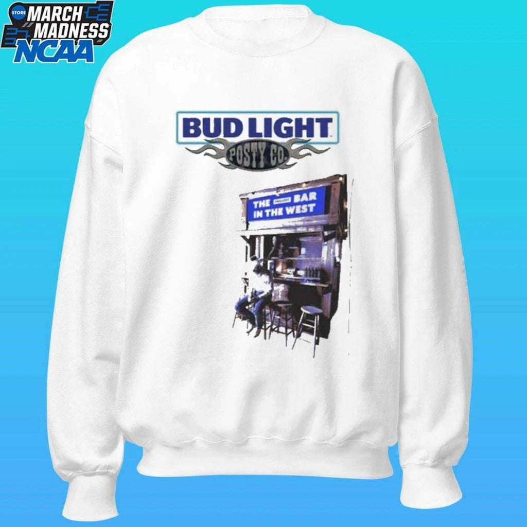 Post Malone Posty Co X Bud Light Shirt Unisex , , , Long Sleeve Tee