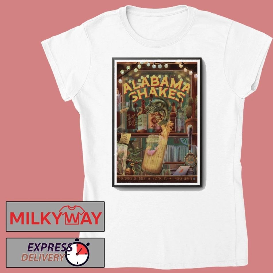 Alabama Shakes Moody Center Concert Poster shirt Unisex , , , Long Sleeve Tee