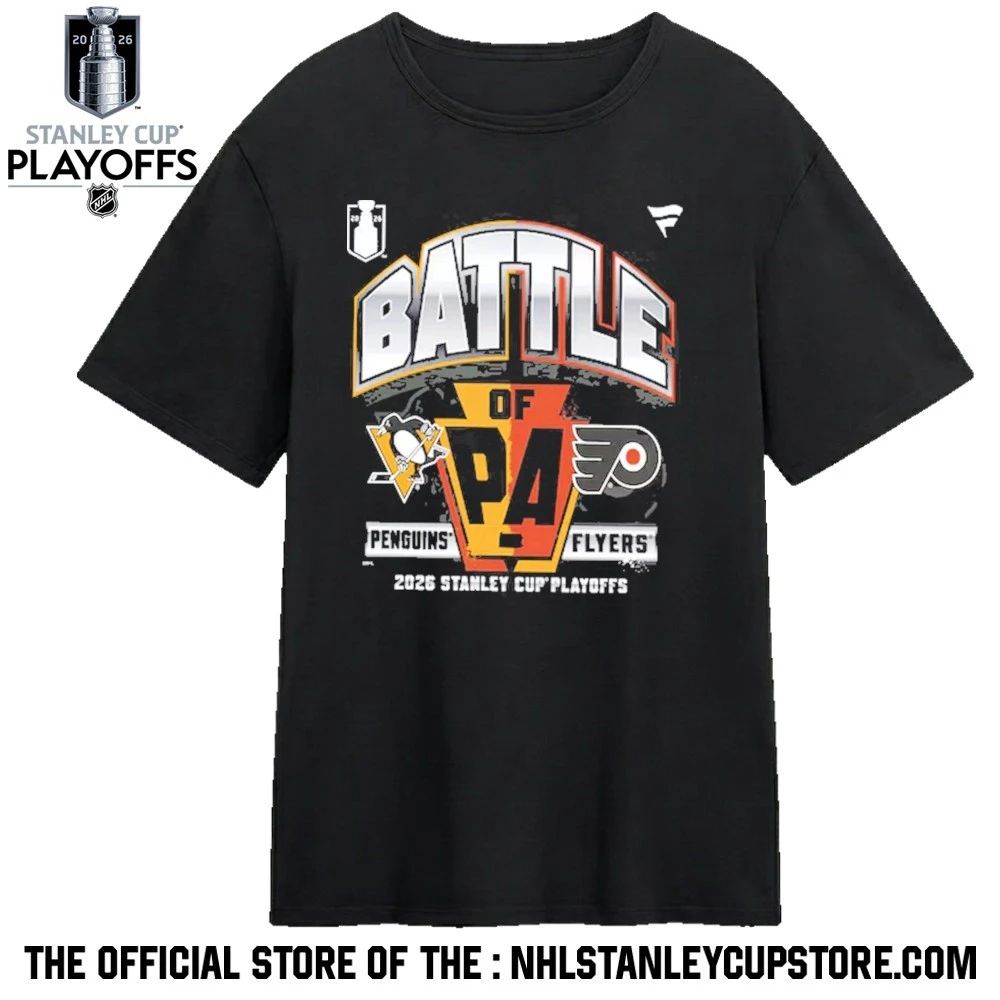 Penguins Vs Flyers Battle of PA NHL Stanley Cup Playoffs 2026 Shirt Unisex , , , Long Sleeve Tee