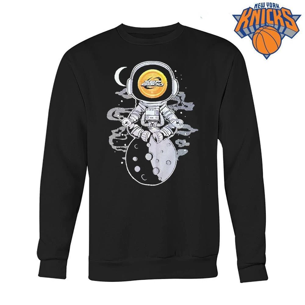 SPX6900 Crypto Astronaut Meditating On The Moon Meme Shirt