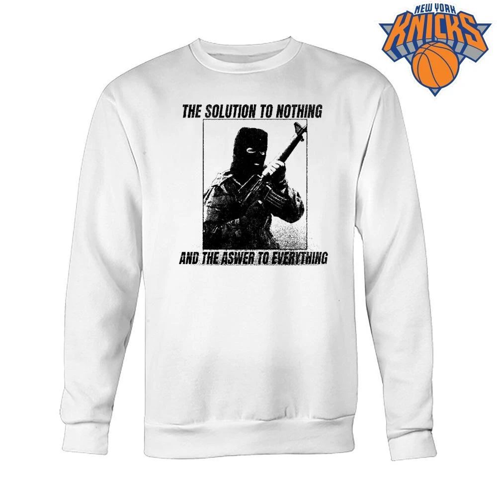 Ski Mask Gun The Solution to Nothing Shirt