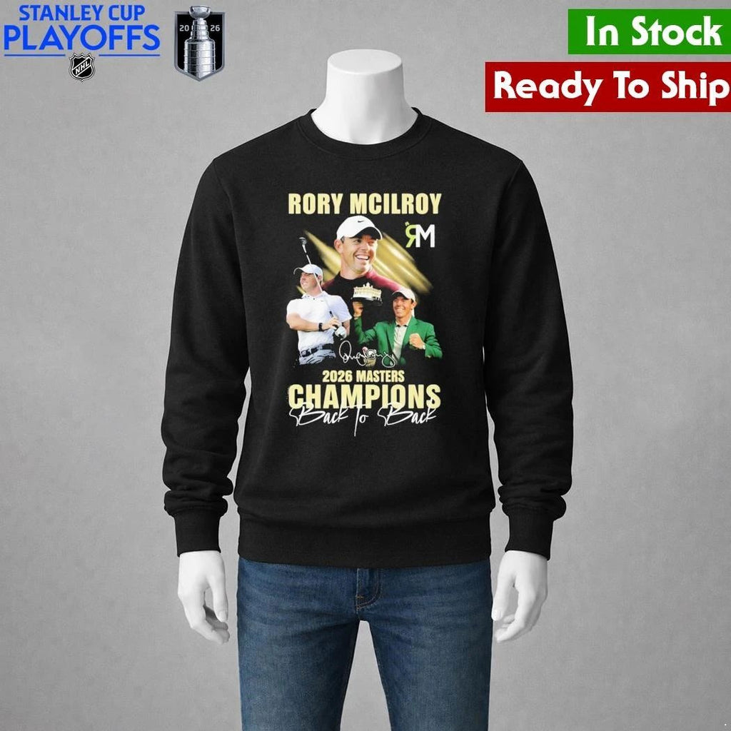 Rory McIlroy Champions Back To Back Master Golf Shirt Unisex , , , Long Sleeve Tee