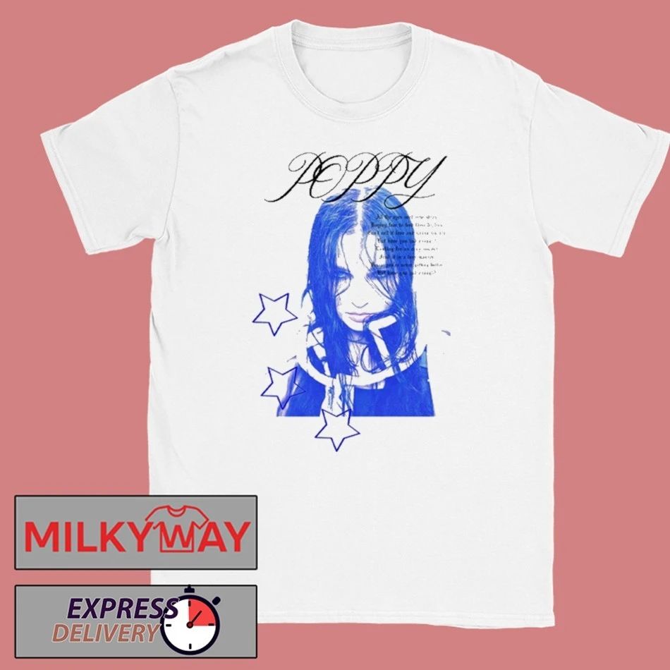Poppy Blue Pop Shirt Unisex , , , Long Sleeve Tee