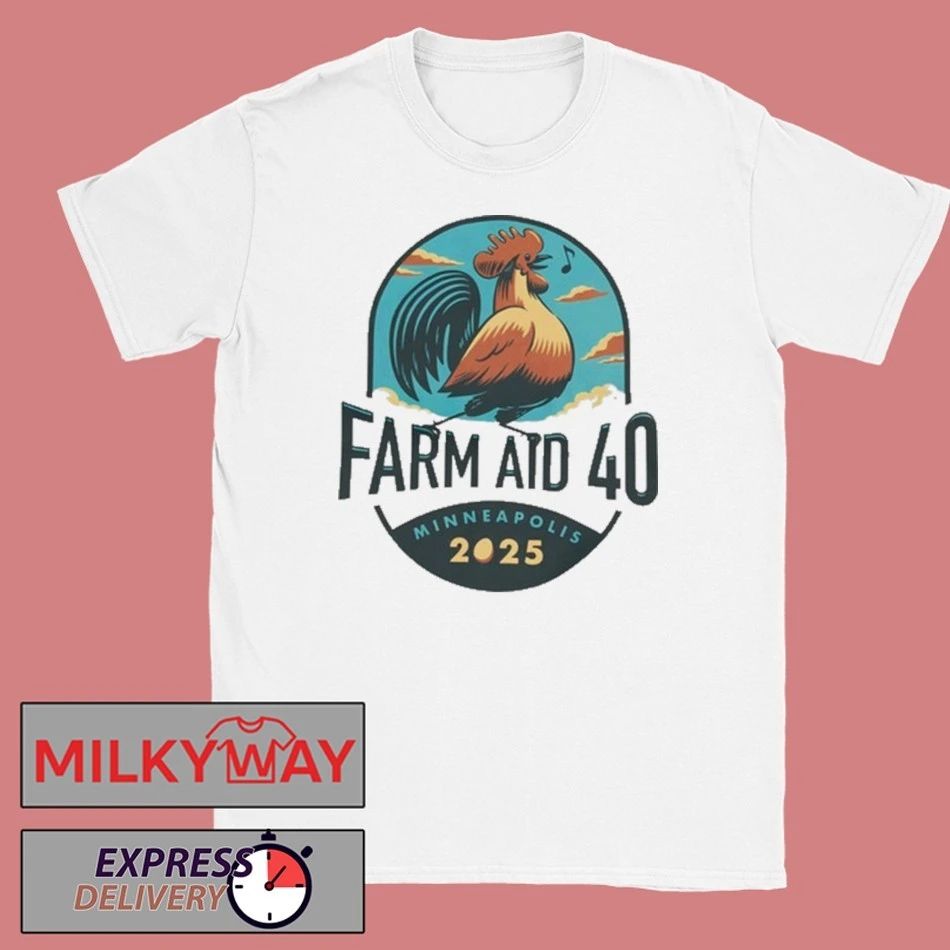 Farm Aid 40 Rooster Sings New Shirt Unisex , , , Long Sleeve Tee