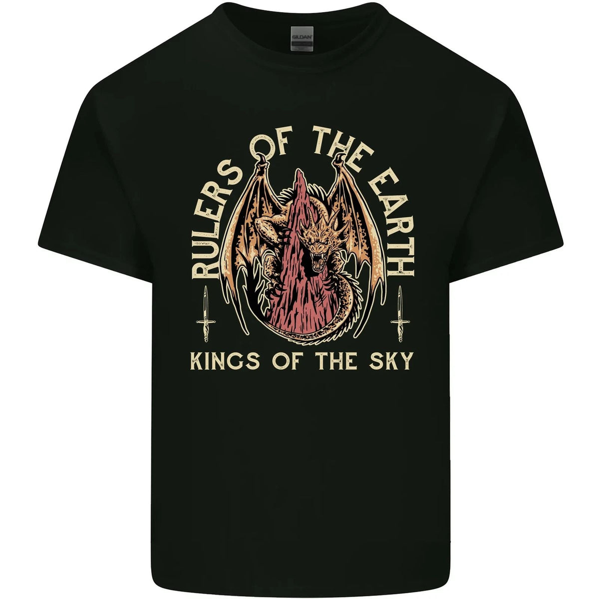 Dragons Rulers of the Earth Fantasy RPG Mens Cotton Tee Top Unisex , , , Long Sleeve Tee