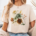 Watercolor Garden Wildflowers Boho Comfort Tee Shirt Nature Lover Gift Unisex , , , Long Sleeve Tee