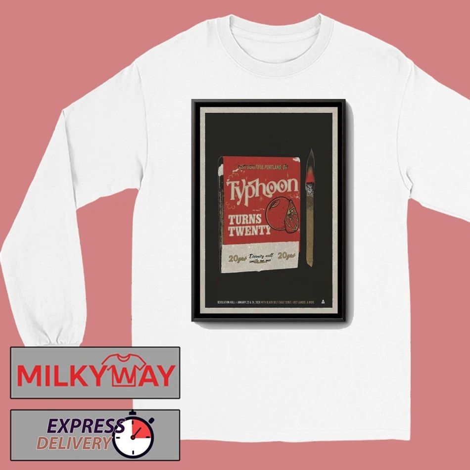Typhoon January 2026 Concert Poster shirt Unisex , , , Long Sleeve Tee
