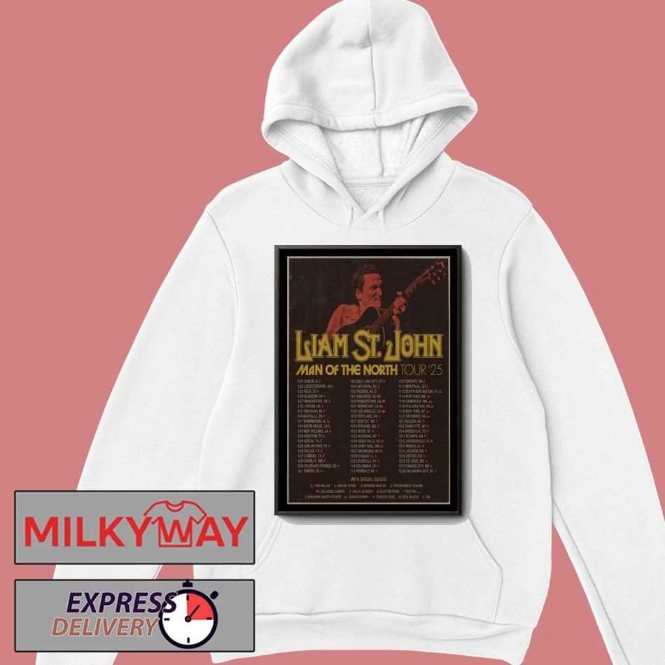 Liam St. John Man Of The North Tour 2025 Poster shirt Unisex , , , Long Sleeve Tee