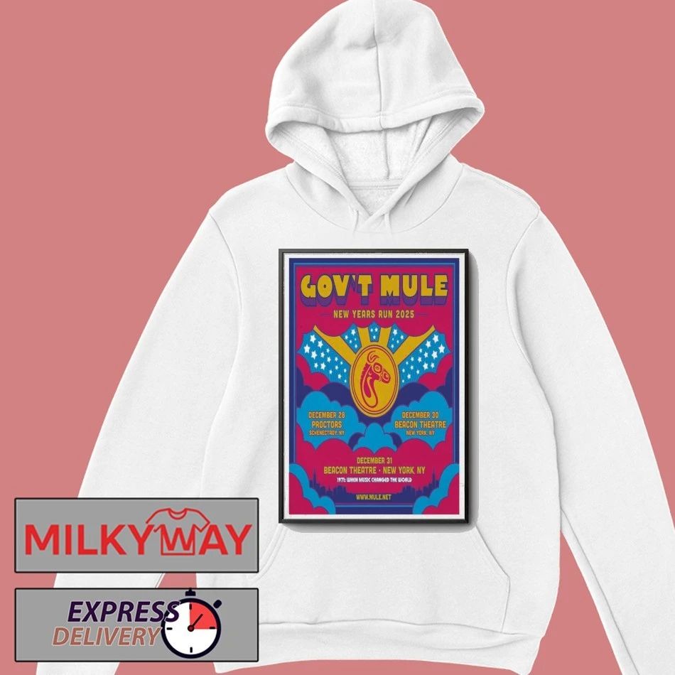 Gov’t Mule Dec 28 2025 Proctors Schenectady NY Poster shirt Unisex , , , Long Sleeve Tee