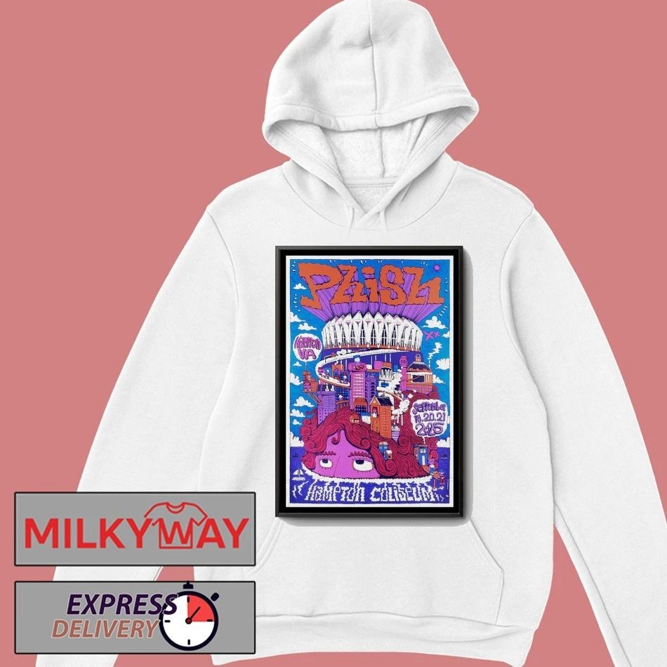 Phish Hampton Coliseum Sept 2025 Poster shirt Unisex , , , Long Sleeve Tee