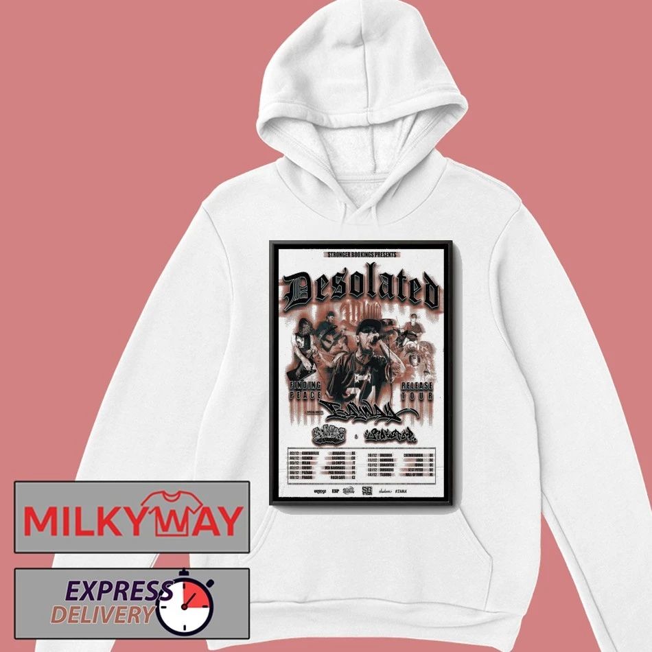 Desolated Release Tour Poster shirt Unisex , , , Long Sleeve Tee