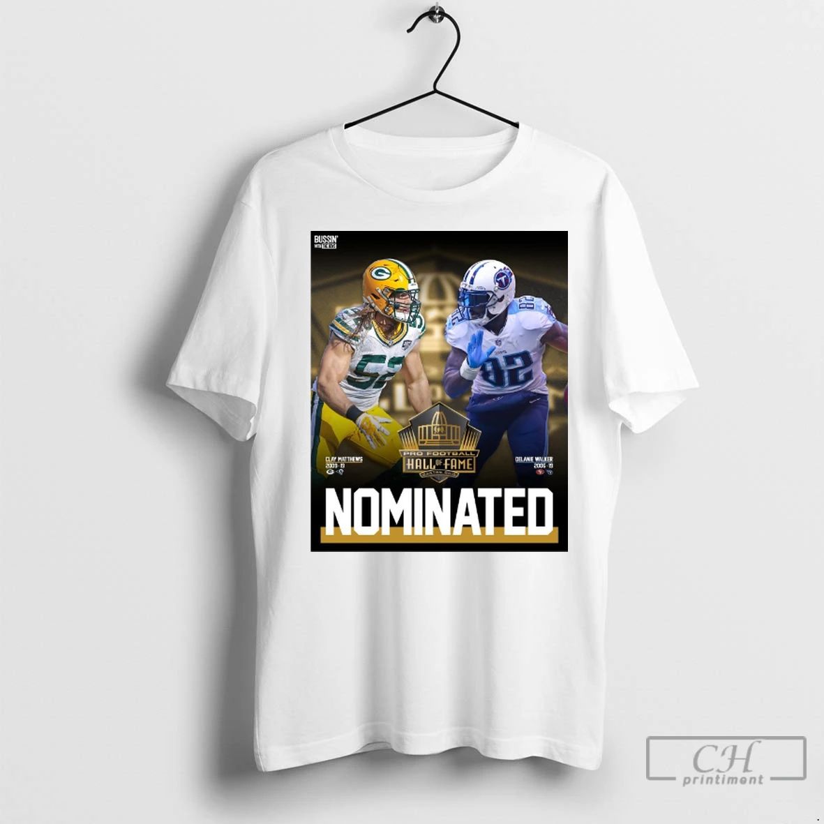 Premium Pro Football Hall Of Fame Clay Matthews And Delanie Walker Nominated 2025 Unisex , , , Long Sleeve Tee