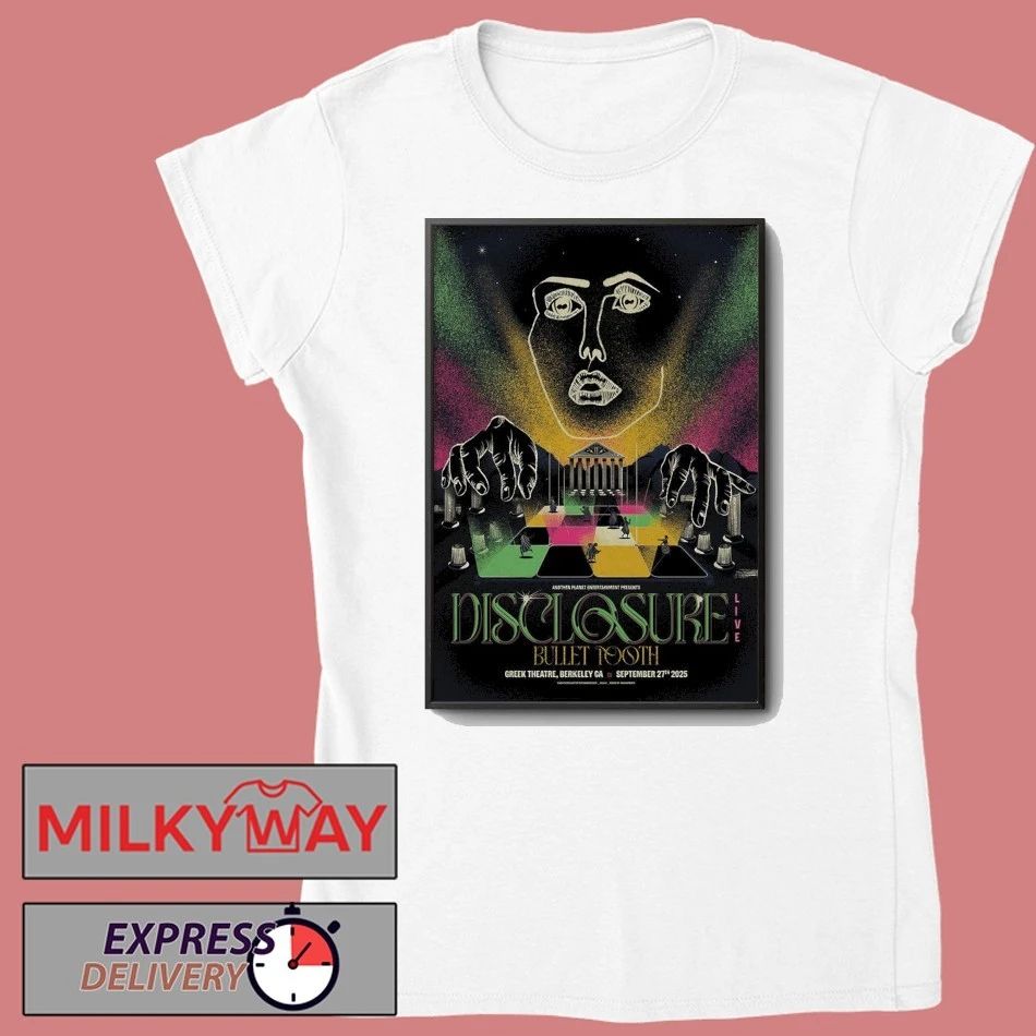 Disclosure Sep 27 2025 Greek Theatre in Berkeley, CA Poster shirt Unisex , , , Long Sleeve Tee