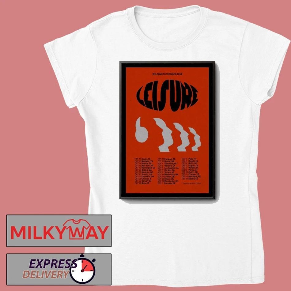 Poster Leisure Band Welcome To The Mood Tour 2025 shirt Unisex , , , Long Sleeve Tee