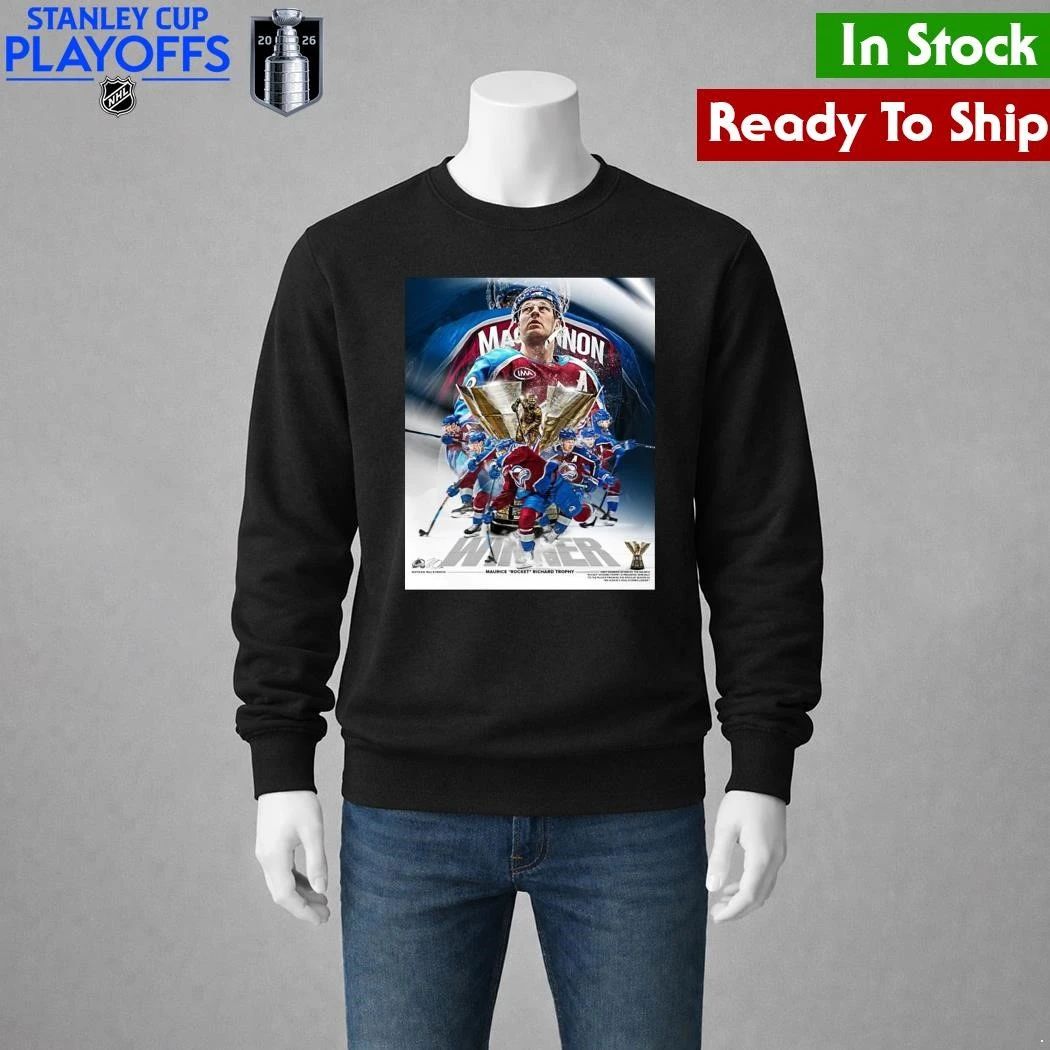 Nathan Mackinnon 2026 Rocket Richard Trophy Winner Shirt Unisex , , , Long Sleeve Tee