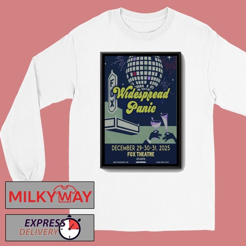 Widespread Panic Dec 29 2025 Concert Poster shirt Unisex , , , Long Sleeve Tee