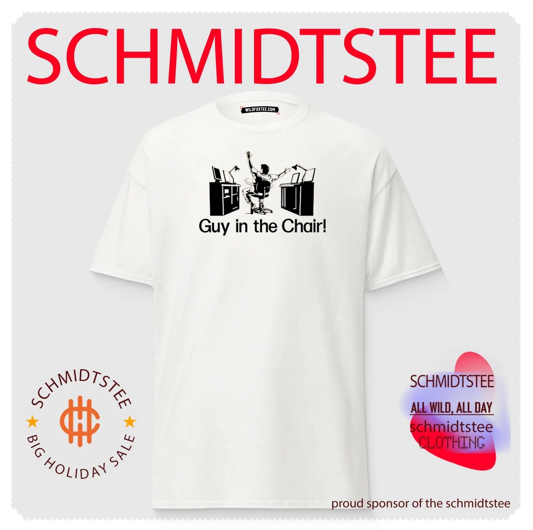 Guy in the Chair office worker desk job shirt