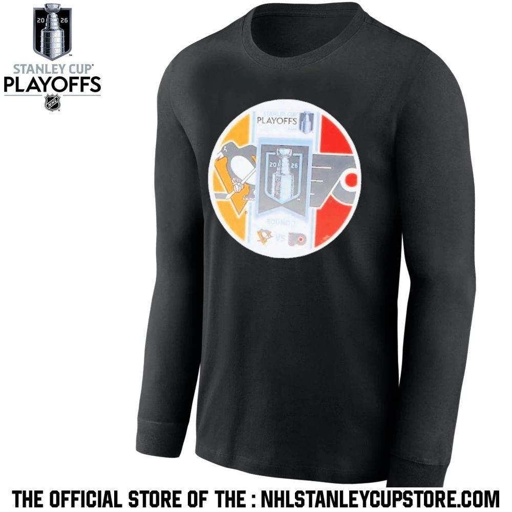 Pittsburgh Penguins vs Philadelphia Flyers 2026 Stanley Cup Playoffs Round One Shirt Unisex , , , Long Sleeve Tee