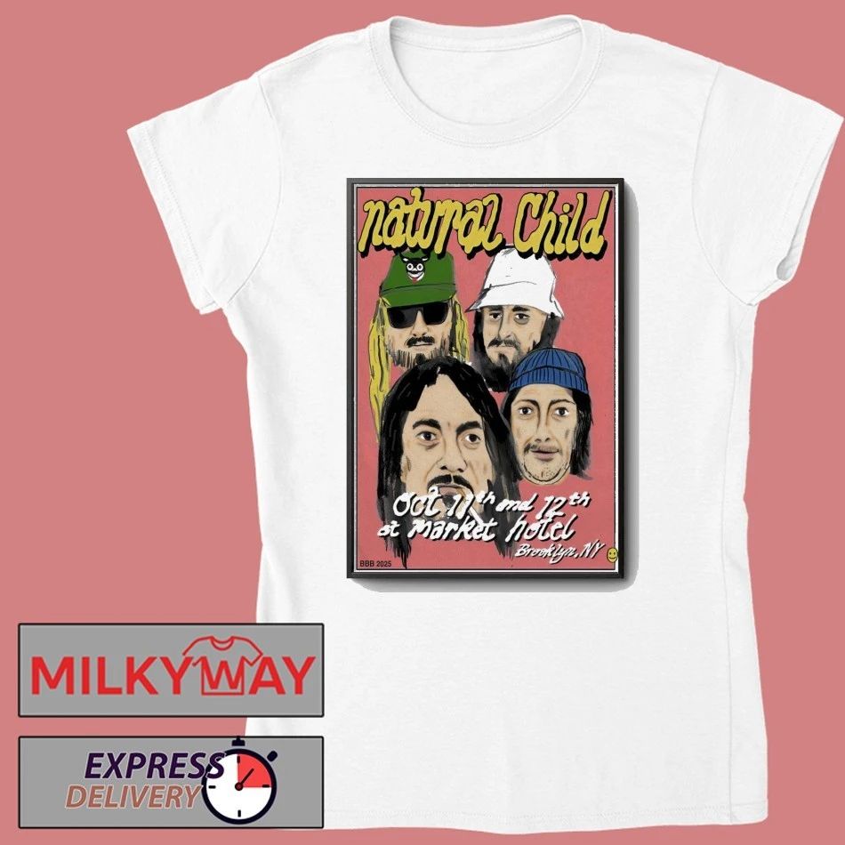 Natural Child Oct 11-12 2025 Market Hotel In Brooklyn NY Poster shirt Unisex , , , Long Sleeve Tee