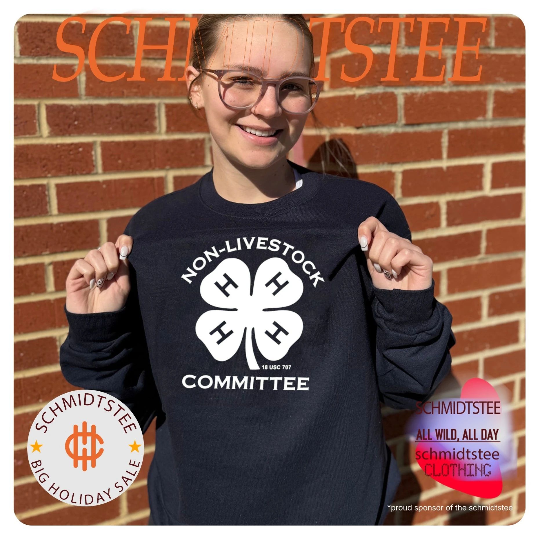 Non-livestock Committee 18 USC 707 clover shirt