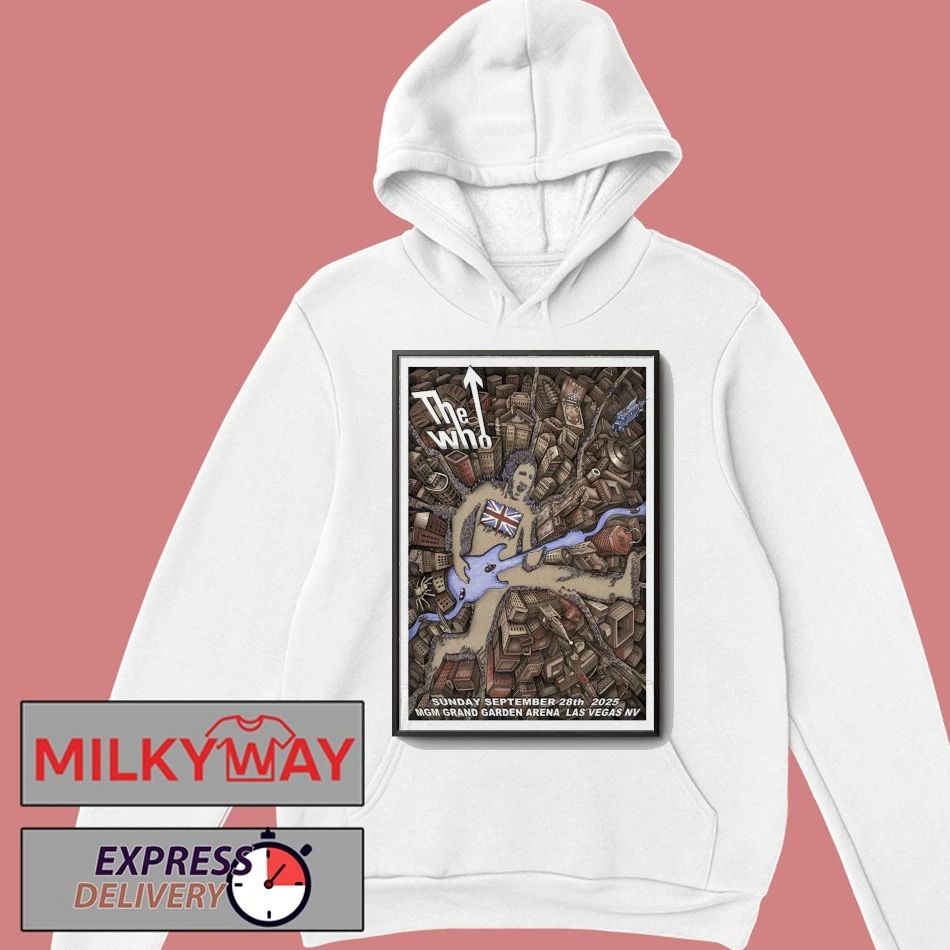 The Who At MGM Grand Garden Arena On Sep 28 2025 Poster shirt Unisex , , , Long Sleeve Tee