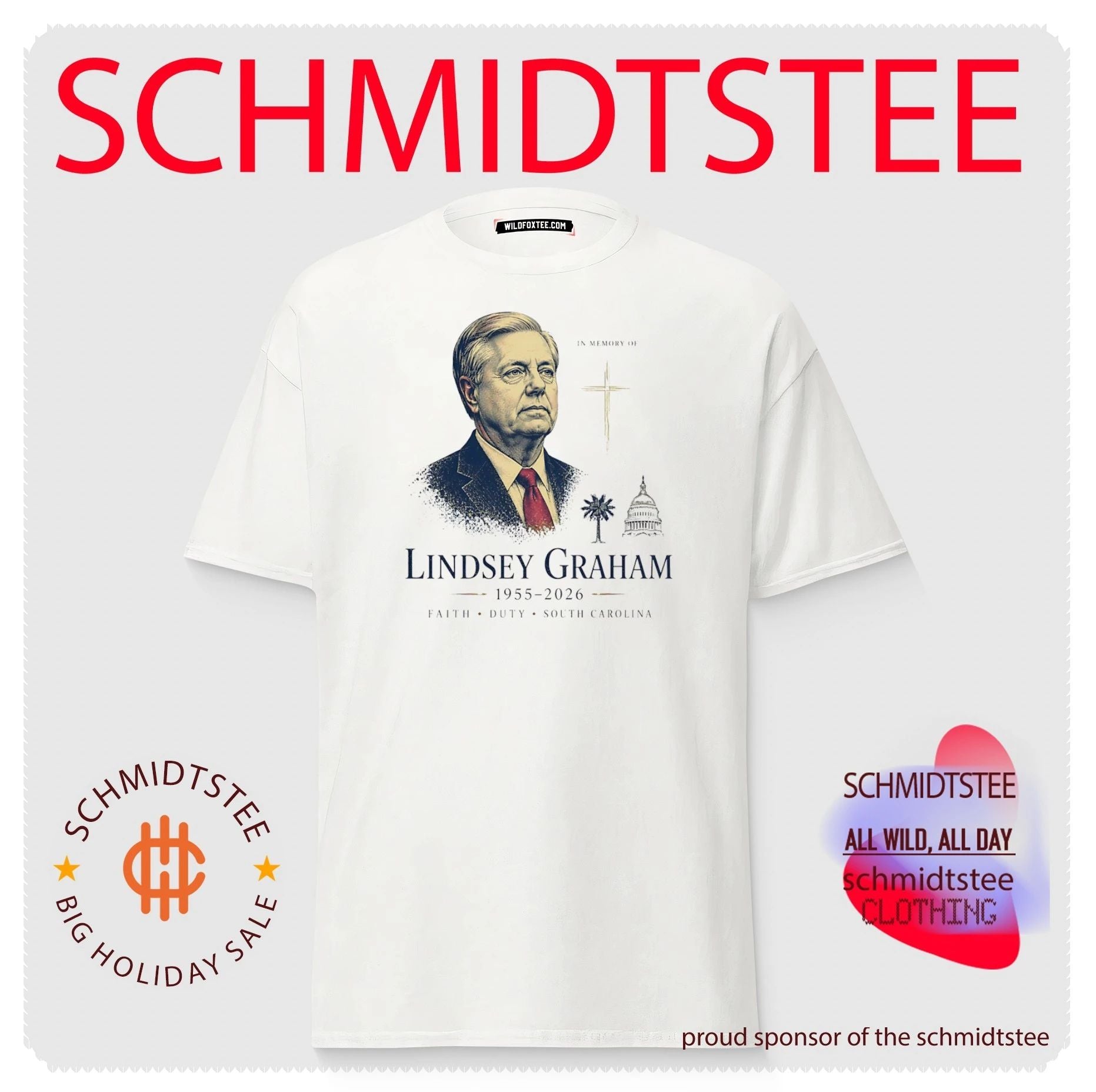 In Memory of Lindsey Graham 1955-2026 Faith Duty South Carolina shirt
