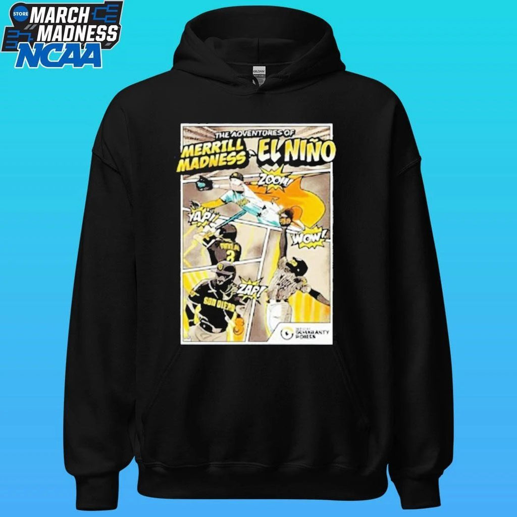 2026 Sd Padres Superhero Merrill Madness El Nino Shirt Unisex , , , Long Sleeve Tee