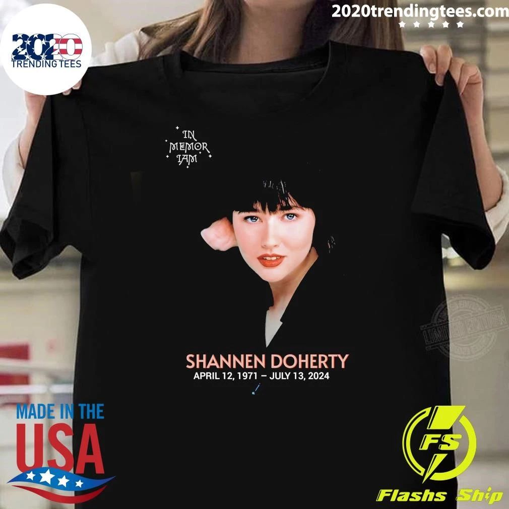 On This Day July 13, 2024 American Actress Shannen Maria Doherty Died From Cancer At Her Home In Malibu Shirt