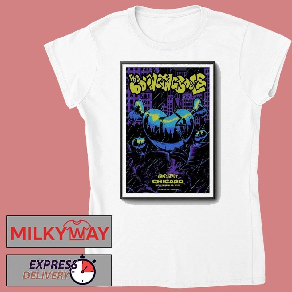 Poster The Bouncing Souls Tour Chicago, IL 09 21 2025 shirt Unisex , , , Long Sleeve Tee