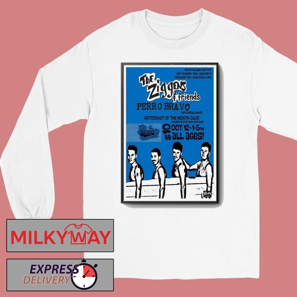 The Ziggens And Friends Oct 12 2025 DiPiazza’s In Long Beach CA Poster shirt Unisex , , , Long Sleeve Tee