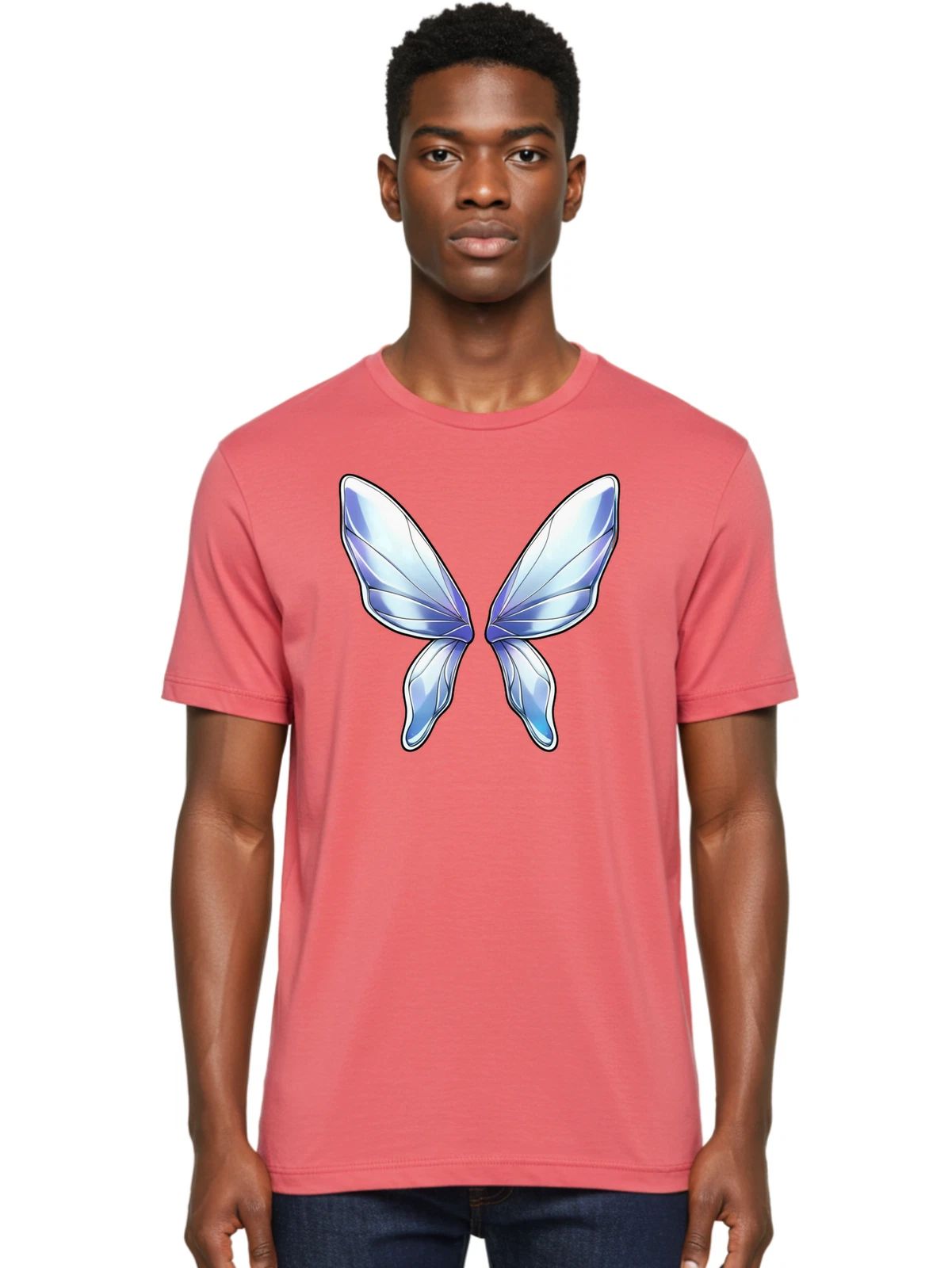 Gemstone-Wings Mens Graphic Tee, 100% Cotton, Casual Summer Wear Unisex , , , Long Sleeve Tee