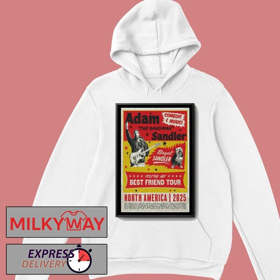 Adam Sandler You’re My Best Friend Tour North America 2025 Poster shirt Unisex , , , Long Sleeve Tee