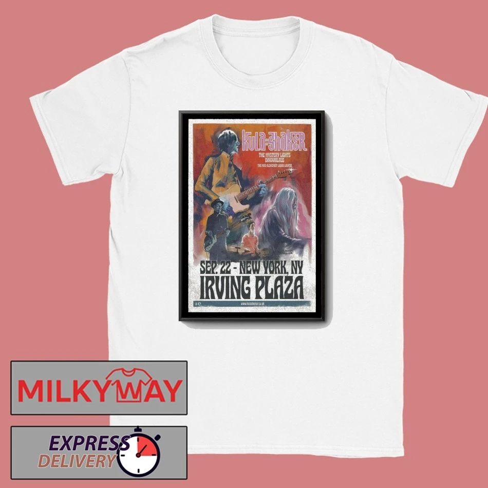Kula Shaker Sep 22, 2025 Irving Plaza Powered By Verizon 5G. New York, NY Poster shirt Unisex , , , Long Sleeve Tee