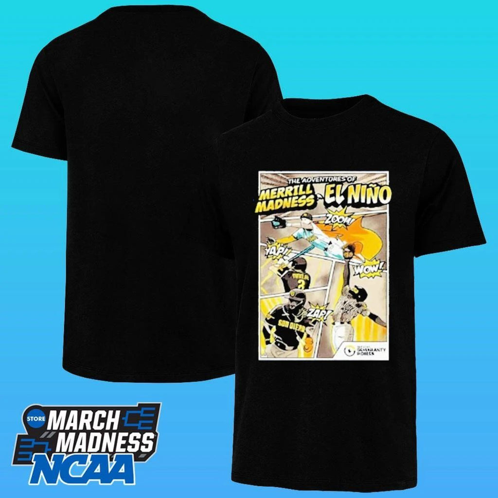 2026 Sd Padres Superhero Merrill Madness El Nino Shirt Unisex , , , Long Sleeve Tee