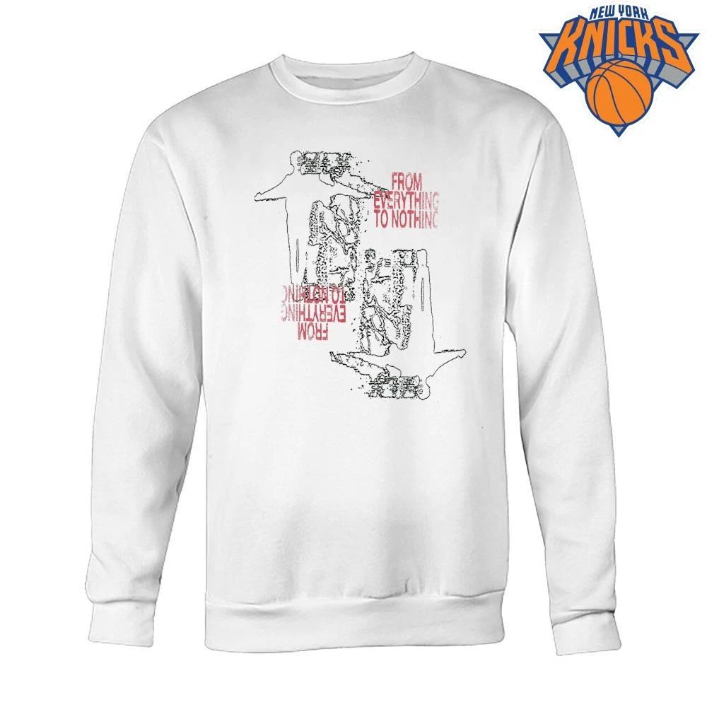 From Everything To Nothing Upside Down Line Art Distorted Grunge shirt
