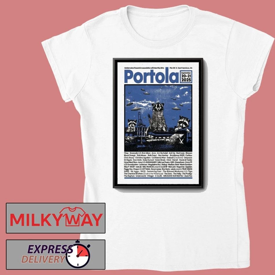 Portola Music Festival California Poster shirt Unisex , , , Long Sleeve Tee