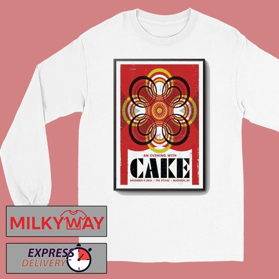 Cake Band The Sylvee, Madison, WI December 09, 2025 Poster shirt Unisex , , , Long Sleeve Tee