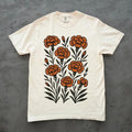 Retro Boho Marigold Graphic Comfort Tee Vintage Style Unisex , , , Long Sleeve Tee