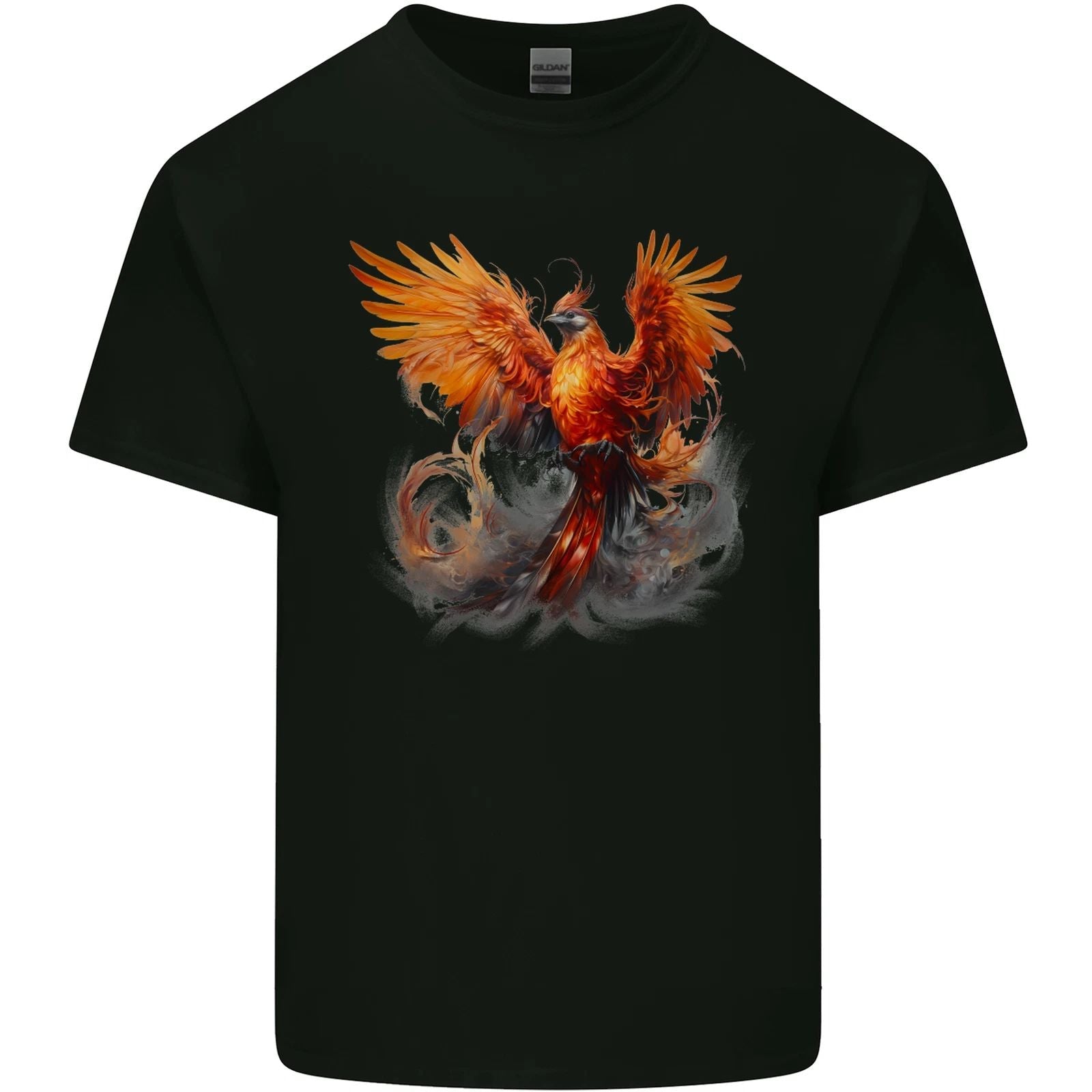 A Fantasy Phoenix Mens Cotton Tee Top Unisex , , , Long Sleeve Tee
