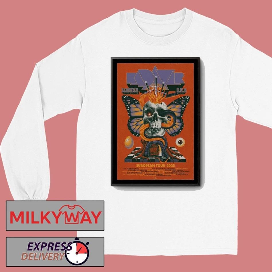 Slomosa and ORB 2025 Tour Europe Poster shirt Unisex , , , Long Sleeve Tee