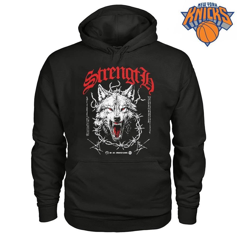 Strength Gothic Red Red Eye Wolf Shirt