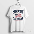 Original Tunnel To Towers Foundation Support Our Heroes Barstool Sports Usa Flag Ladies Unisex , , , Long Sleeve Tee
