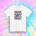 Wild and Free S-5XL Retro Colorful Bird Boho Hippie Positive Vibes Gift Unisex , , , Long Sleeve Tee