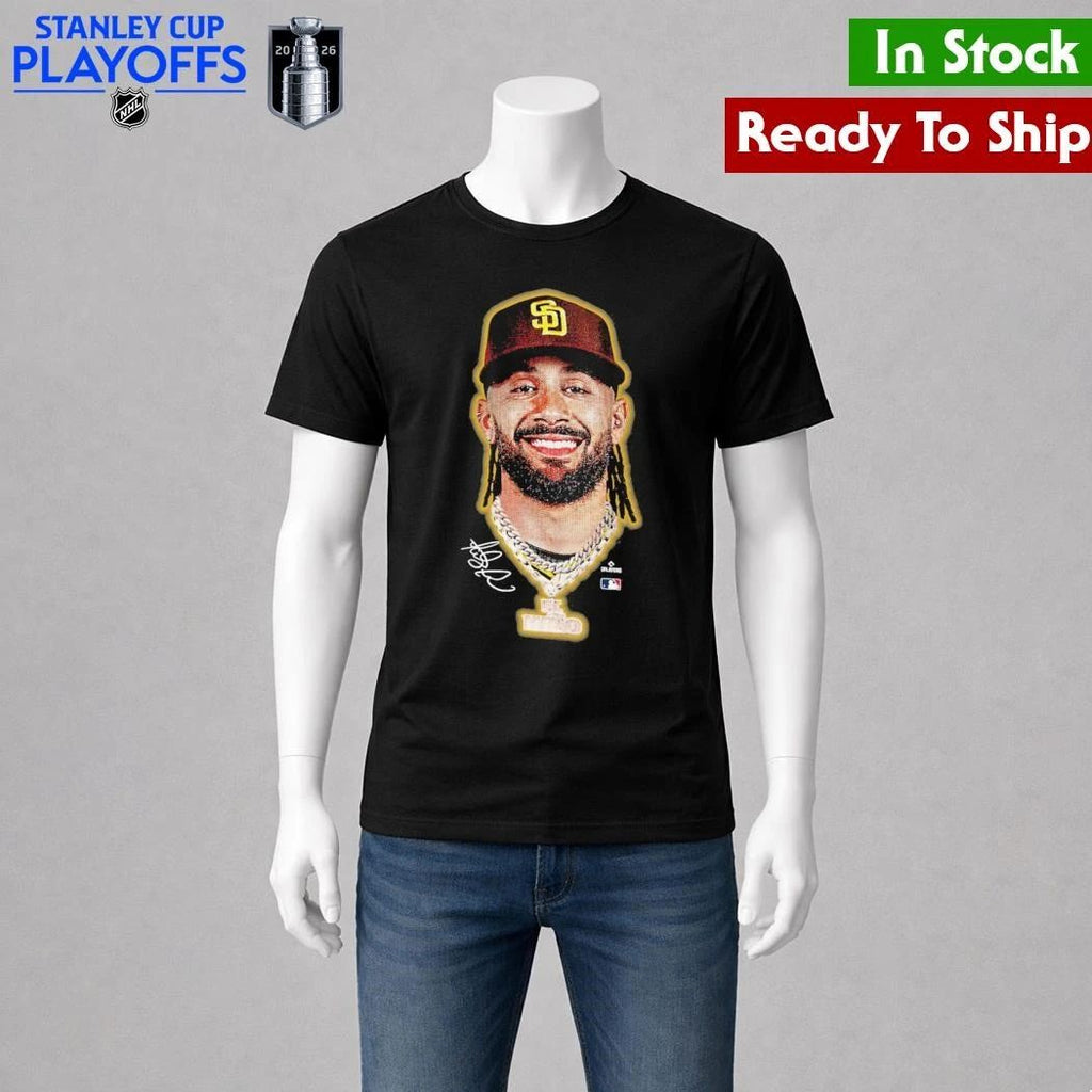 San Diego Padres Fernando Tatis Jr. Outerstuff Black Headliner Shirt Unisex , , , Long Sleeve Tee