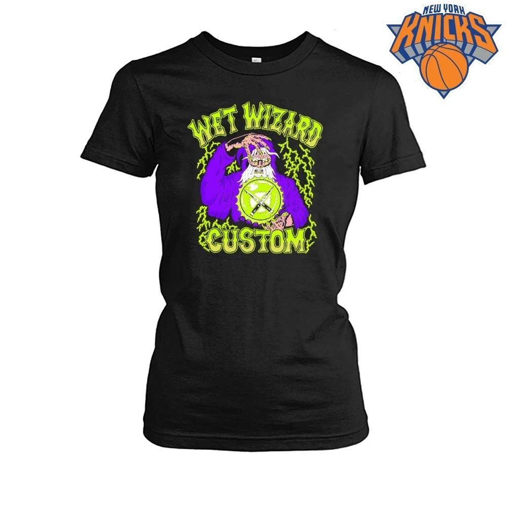 Wet Wizard Custom Purple Robe Magic Crystal Ball Lightning Shirt