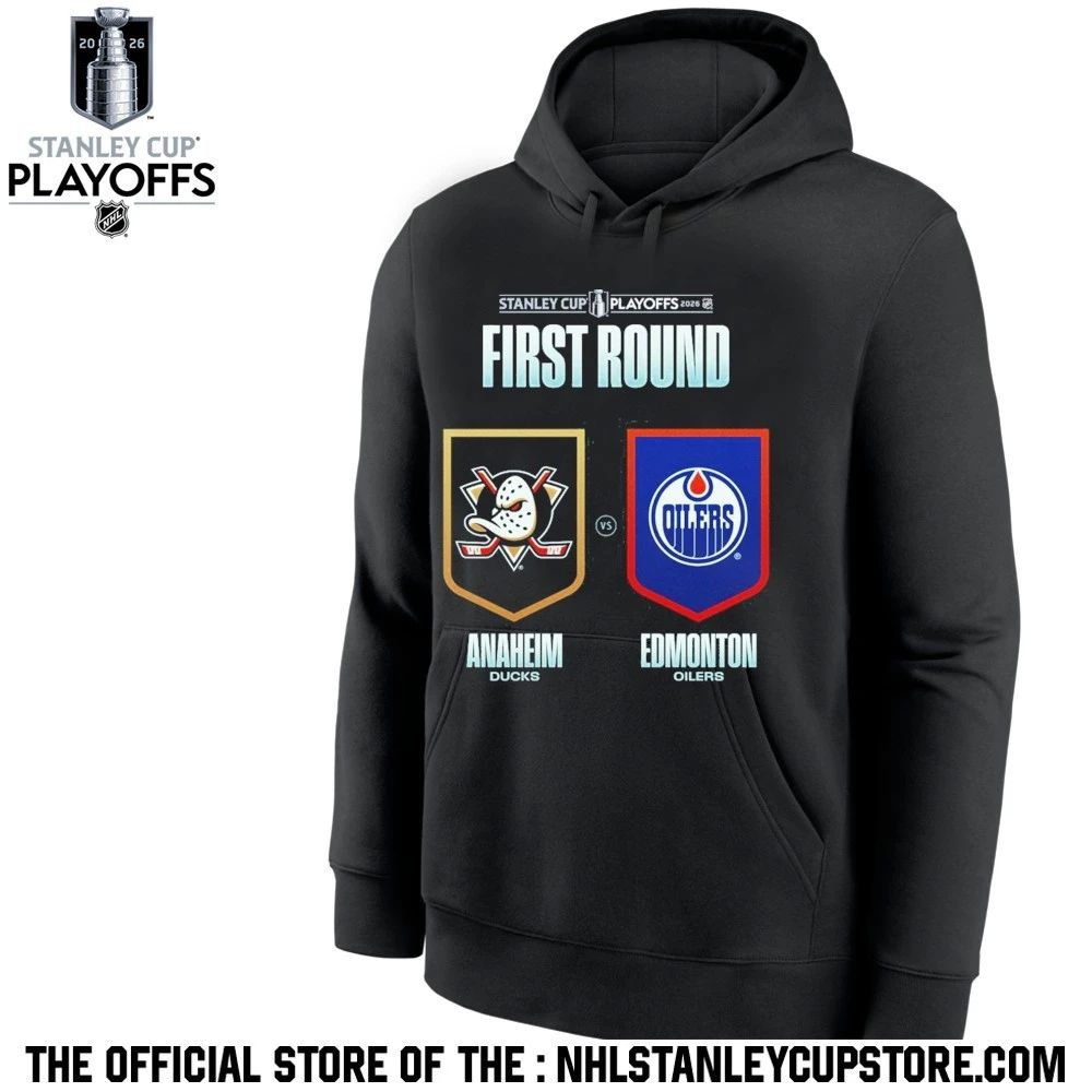 Edmonton Oilers vs Anaheim Ducks 2026 NHL Stanley Cup Playoffs First Round Shirt Unisex , , , Long Sleeve Tee