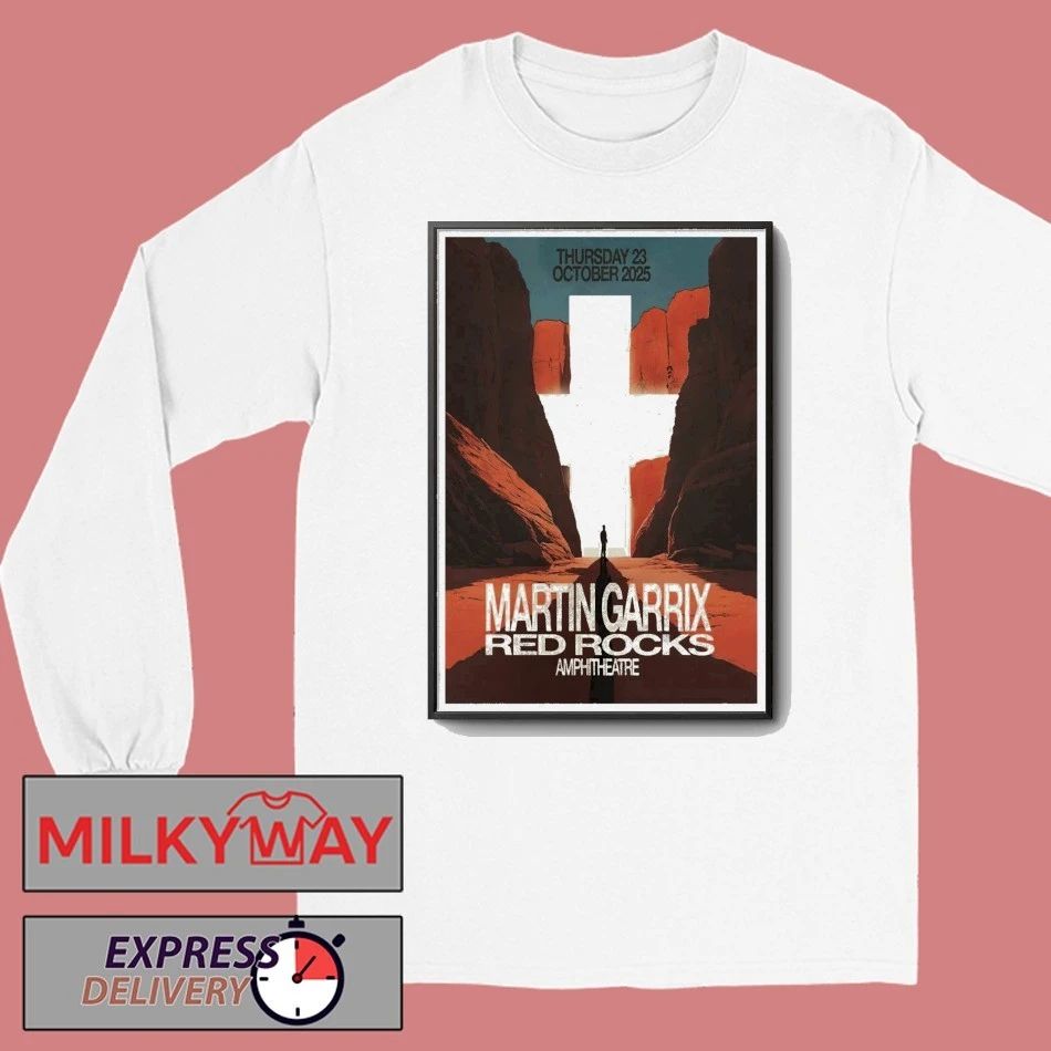 Martin Garrix October 23 2025 Red Rocks Amphitheater Morrison CO Poster shirt Unisex , , , Long Sleeve Tee